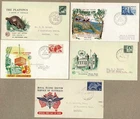 Australia 1959 - 1963 WCS Group Lot FDC Cover x5 inc 1/- Platypus RFDS