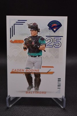 Caden Bodine /199 2025 Panini Prospect Edition Blue Baltimore Orioles #91