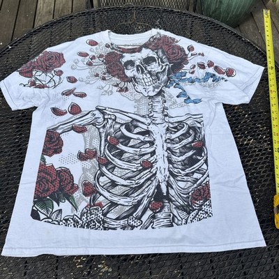 Vintage 1995 Liquid Blue Grateful Dead Tie Dye Long Sleeve Shirt XL Bertha