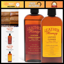 Complete Leather Care Kit - 8 oz Cleaner  Conditioner for Apparel, Furniture, A