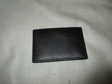 black credit business card case id  genuine leather  wallet 4x.2.75"