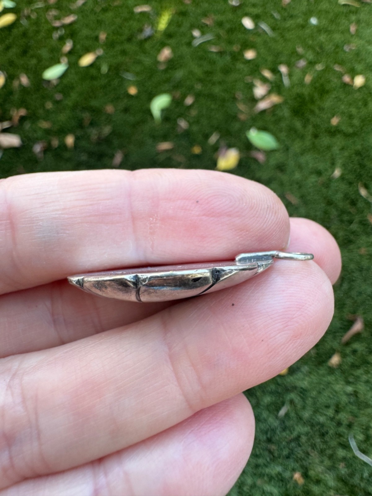 Unsigned Sterling Silver turquoise Native America… - image 5