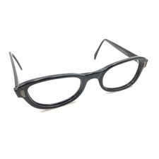 American Optical AO Vintage Black Eyeglasses Frames 46-21 140 USA Deisgner