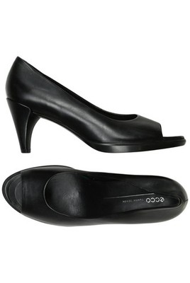 Ecco Pumps Damen High Heels Stiletto Peep Toes Gr. EU 41 Leder Schwarz #8dxiedd