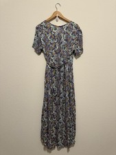 ASTR The Label Floral Wrap Dress Large Hi-low True Wrap Short Sleeve Romantic