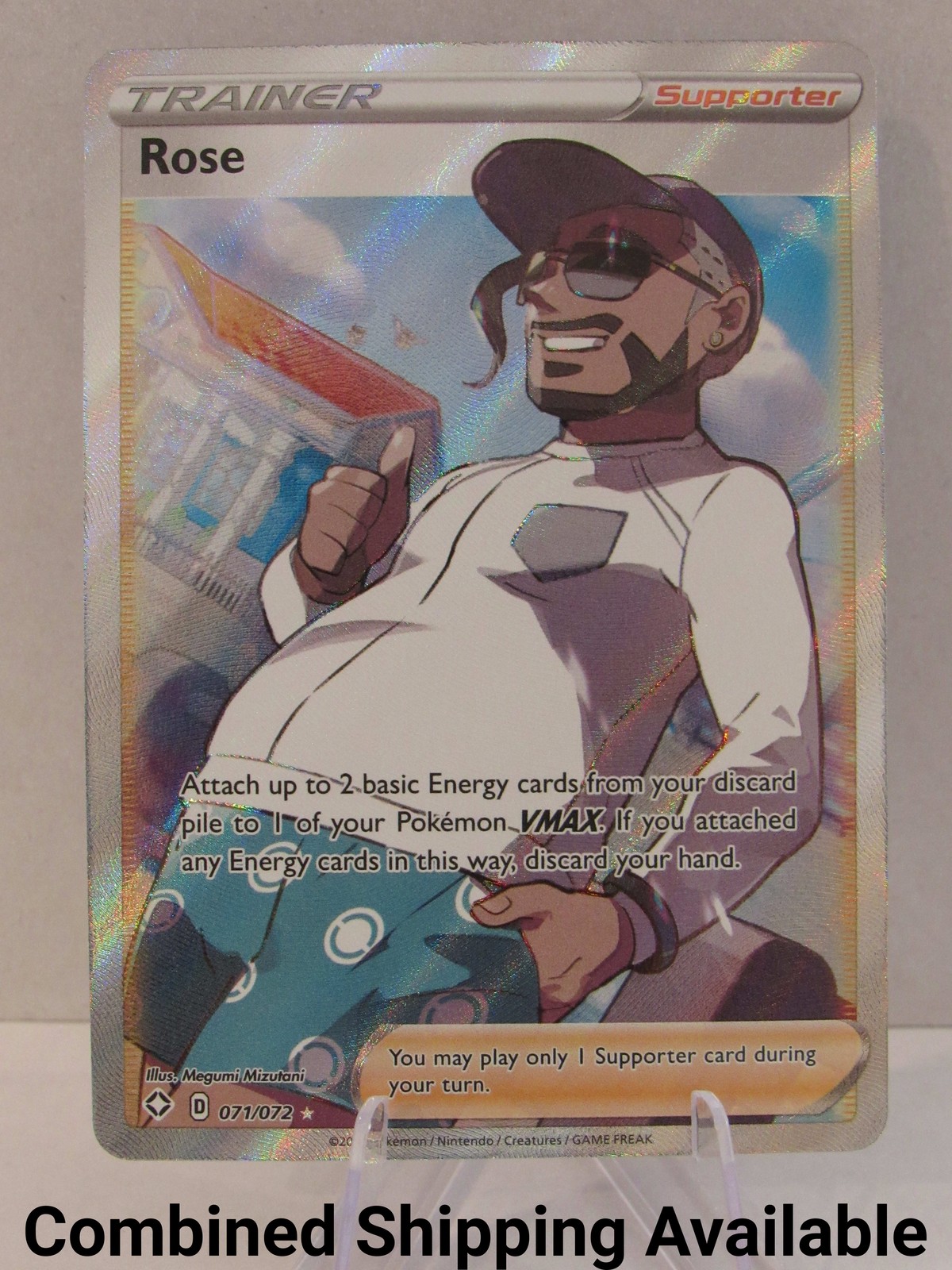 Rose (Full Art) 071/072 Shining Fates NM Holo full art trainer English 17068