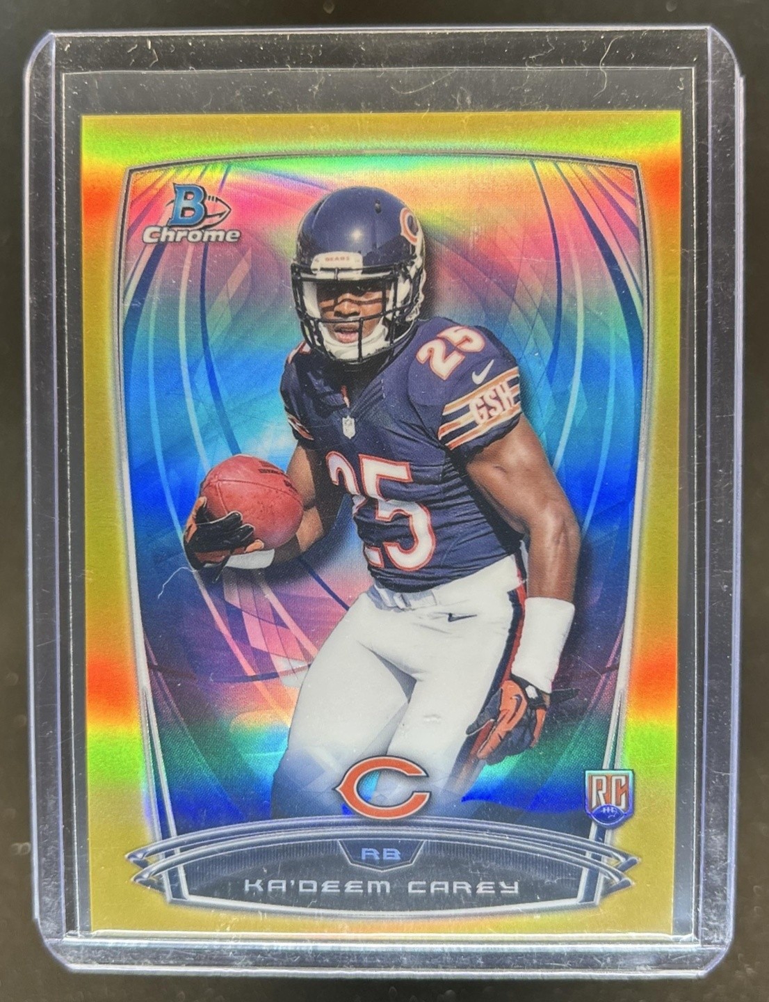 Ka'Deem Carey Bowman Chrome #139 Gold Refractor