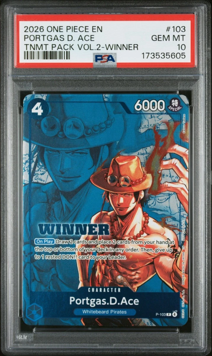 25+ Portgas.D.Ace P-103 One Piece Promotion Cards for sale