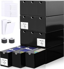 Trading Card Storage Box 12 Drawers Cardboard Organizer with Dividers for top...