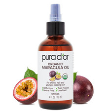 4 Oz Organic Maracuja Oil - Passion Fruit Seed Oil - 100 Pure USDA Certified Pr