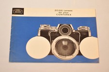 Zeiss Lenses for your Contarex Brochure, Original c1963