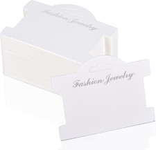 100 Pcs Jewelry Display Cards, Multipurpose 3.94 X 2.83 Inch Bracelet Display Ca