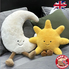 Smile Moon Sun Plushie UK - Cute Cartoon Stuffed Toy Kid Bedroom Sofa Pillow
