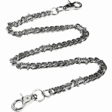 Biker Wallet Chain for Men Boyfriend, Heavy Duty Pocket Chain with Round Clasp