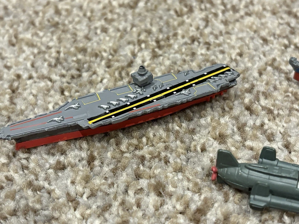 5 Micro Machines Military Submarines, Patrol Boat, Aircraft Carrier, Battleship - Image 2 of 4