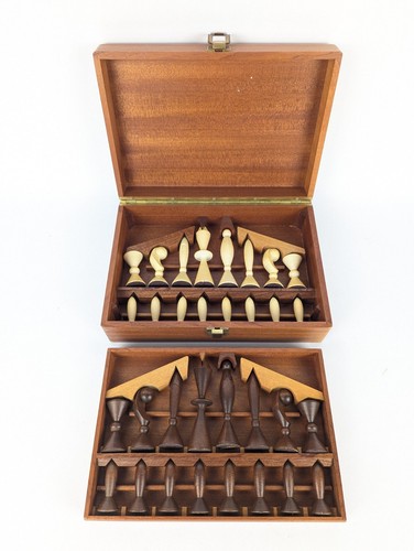 Vintage 1958 ANRI Universum Space Age Chess Pieces Set Atomic Arthur Elliott - Picture 1 of 24