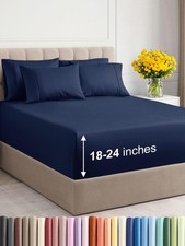 Extra Deep Cal King Sheet Set - 6 Piece Breathable Cooling Sheets