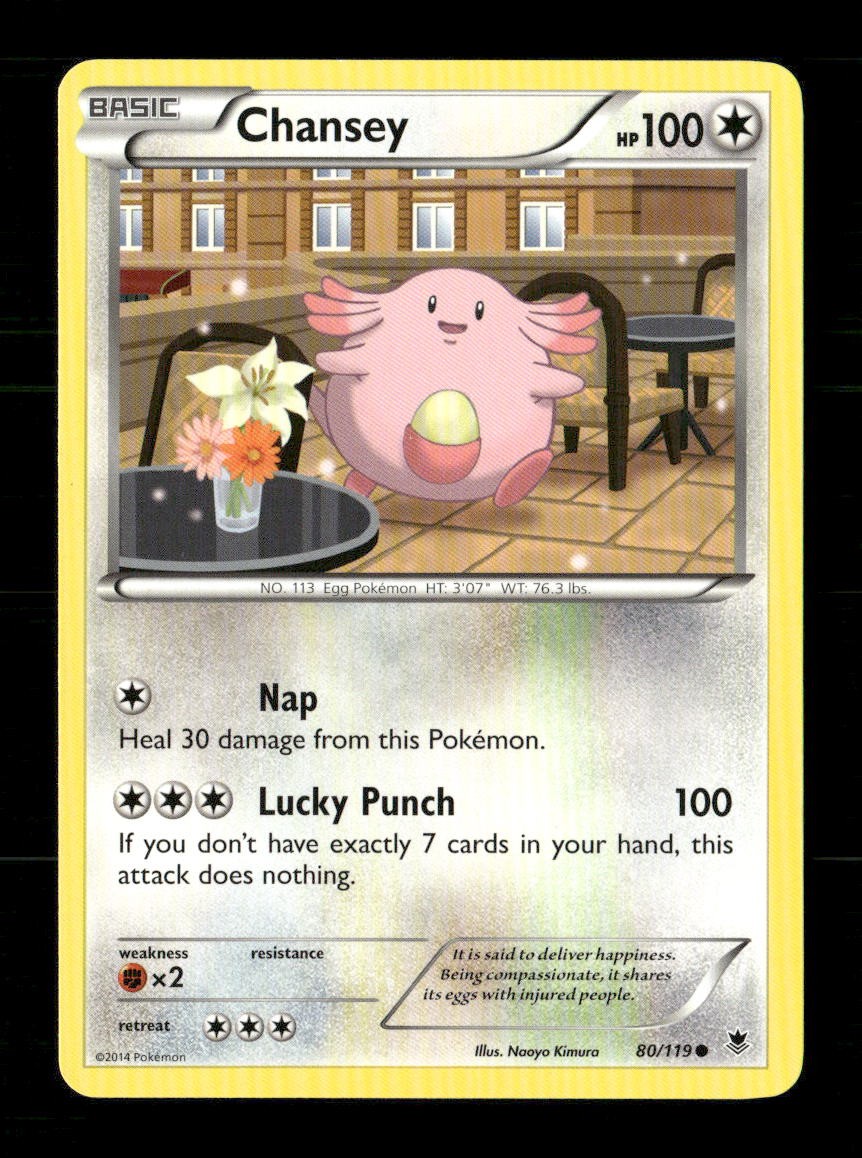 Chansey 80/119 Phantom Forces NM/M Pokemon