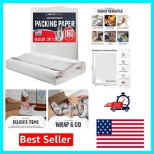 Versatile 24"x36" Newsprint Packing Paper - 160 Sheets for Moving & Shipping