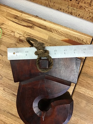 Gancio per bollitore vintage giapponese in legno vintage JIZAIKAGI IRORI KK1 - Foto 9 di 10