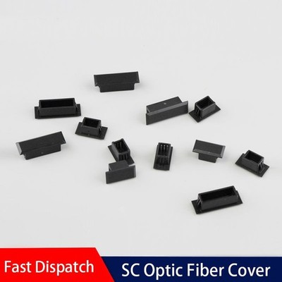 100pcs Dust Cover Fiber Optic Connectors SC Duplex Simplx Dust Plug Dust Cover