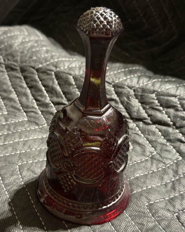 Vintage Avon Cape Cod  Ruby Red Dinner Bell