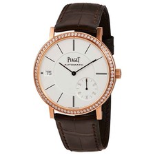 Piaget Altiplano Silver Dial 18K Rose Gold Diamond Men's Watch G0A38139