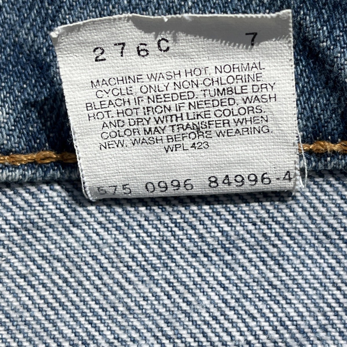 VINTAGE Levis 517 Jeans Mens 34x31 Blue Bootcut Orange Tab Light