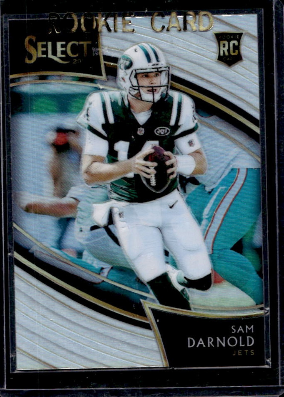 2018 Panini Select Sam Darnold RC Silver Prizm Rookie Field Level #203 Jets