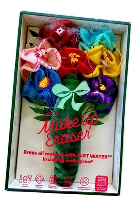 The Original MakeUp Eraser 7-Day Flower Bouquet Set 9-Piece NEW Laundry Bag NIB