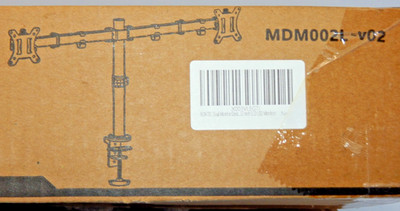 NIB Bontec Black Heavy Duty Dual Monitor Desk Mount MDM002L