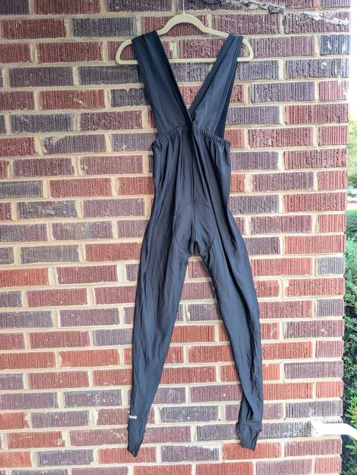 Pantalones con tirantes de ciclismo SMS Santini vintage para hombre con estribos - térmicos talla XL de EE. UU. Foto 3 de 4