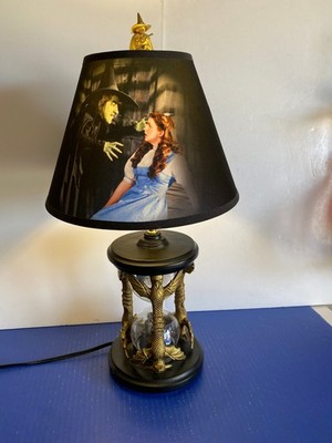 BRADFORD EXCHANGE WIZARD OF OZ WICKED WITCH HOUR GLASS LAMP 21'' TALL