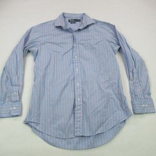 Polo Ralph Lauren Shirt Mens 16 Button Front Long Sleeve Pony Estate