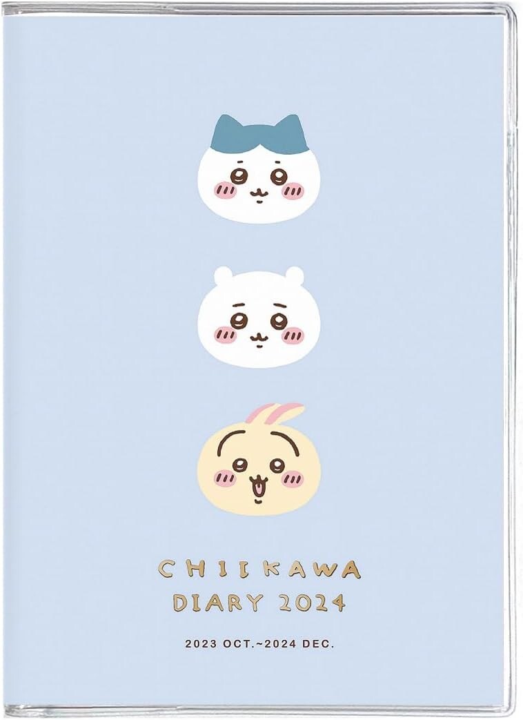 wkページ Chiikawa 2024 Daily Planner Agenda Note Blue 10x13.5x18.8cm