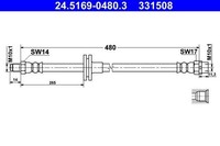 Flexible Bremsleitung BMW P. E53 X5 00-06 Le/Pr