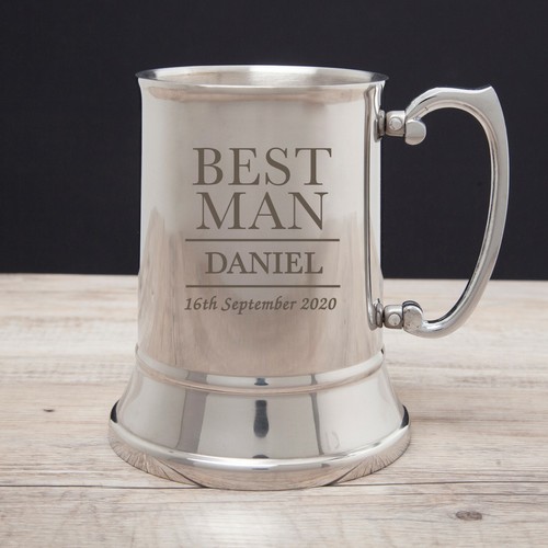 Personalised Tankards For Male Wedding Favours Thank You Gifts Presents Idea Men Ebay