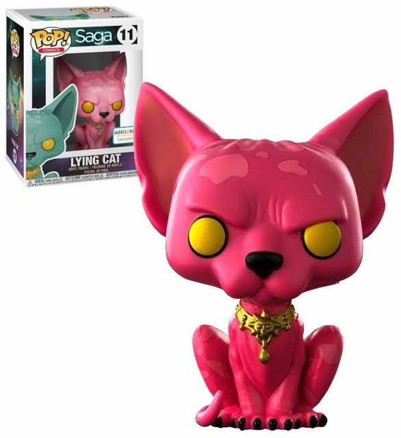Funko Pop Comics Saga 11 Barnes And Noble Pink Lying Cat Figure