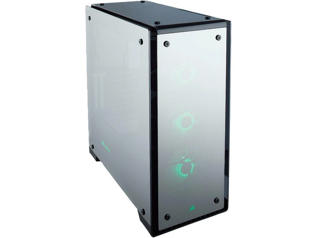 CORSAIR Crystal Series 570X RGB Mirror Black Tempered Glass, Premium ATX Mid Tow