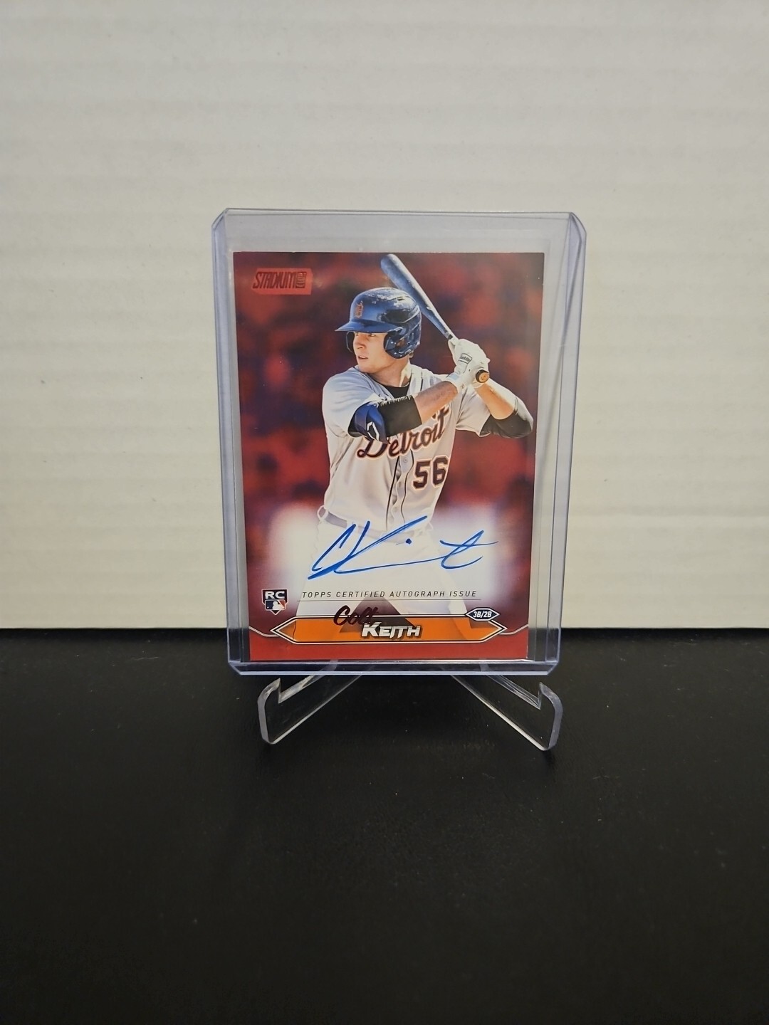 2024 Topps Stadium Club Colt Keith Red Foil Autograph 07/50