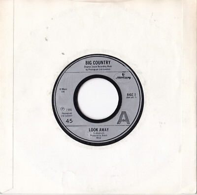 Big Country -Look Away / Restless Natives- 7'' 45 Mercury (BIGC 1)