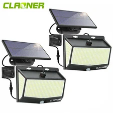 1-4Pc 468LED Solar Powered PIR Motion Sensor Wall Light LED Garden Security Lamp