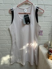 Adidas NWT Pink white Climalite Tennis Dress Size L