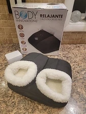 LOOK!! Body Innovations Foot Warmer | Black | New-In-Box | One Size Fits Most