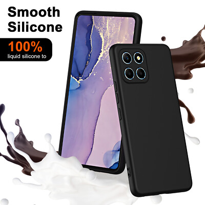 For Honor X8A, Luxury Shockproof Liquid Soft TPU Silicone Case Cover