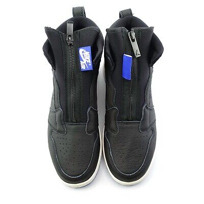 Mens Air Jordan 1 High Zip Black Hyper Royal Blue Basketball Mens Air Jordan 1 High Zip Black Hyper Royal Blue Basketball