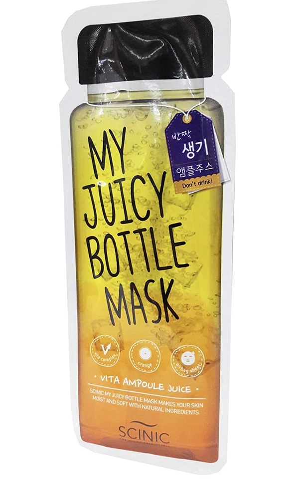 NUEVO EN CAJA Scinic My Juicy Bottle Mask Vita Ampuole Juice Mascarilla Facial 5 un. Foto 4 de 4