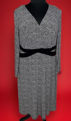 slim fit dress slacks Black Stripe Fit & Flare Mini Dress main image 0