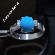 Natural Clean Rare Turquoise Ring Nishapuri Feroza Ring Feroza Ring Shia Ring