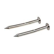 Pinewood Derby Machined, Polished and 2.5 Degree Bent Axles two-pack 